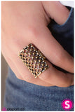 Paparazzi "Grate Expectations - Brass" ring Paparazzi Jewelry