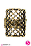 Paparazzi "Grate Expectations - Brass" ring Paparazzi Jewelry