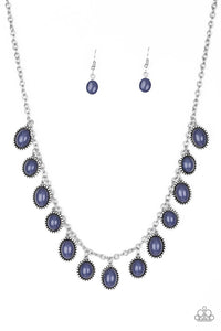 Paparazzi "Make Some ROAM!" Blue Necklace & Earring Set Paparazzi Jewelry