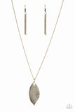 Paparazzi "Fall Foliage" Brass Necklace & Earring Set Paparazzi Jewelry