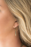 Paparazzi VINTAGE VAULT "Terra Trailbreaker" Brass Necklace & Earring Set Paparazzi Jewelry