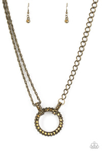 Paparazzi "Razzle Dazzle" Brass Necklace & Earring Set Paparazzi Jewelry