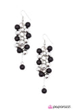Paparazzi "Pulling Away - Black " earring Paparazzi Jewelry