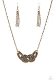 Paparazzi "Nautically Naples" Brass Necklace & Earring Set Paparazzi Jewelry