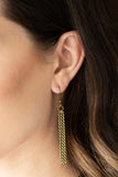Paparazzi VINTAGE VAULT "Free Bird" Brass Necklace & Earring Set Paparazzi Jewelry