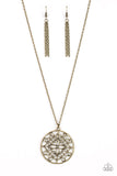 Paparazzi VINTAGE VAULT "Mandala Melody" Brass Necklace & Earring Set Paparazzi Jewelry