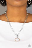 Paparazzi "All In Favor" Brown Necklace & Earring Set Paparazzi Jewelry