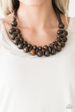 Paparazzi "Caribbean Cover Girl" Brown Necklace & Earring Set Paparazzi Jewelry