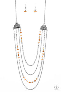 Paparazzi "Pharaoh Finesse" Brown Necklace & Earring Set Paparazzi Jewelry