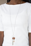 Paparazzi VINTAGE VAULT "Haute Heartbreaker" Brown Necklace & Earring Set Paparazzi Jewelry