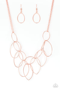 Paparazzi VINTAGE VAULT "Top-TEAR Fashion" Copper Necklace & Earring Set Paparazzi Jewelry