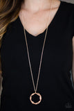 Paparazzi "Millennial Minimalist" Copper Necklace & Earring Set Paparazzi Jewelry