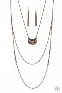 Paparazzi "Homestead Harvest" Copper Necklace & Earring Set Paparazzi Jewelry
