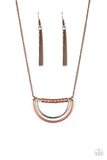 Paparazzi "Artificial Arches" Copper Necklace & Earring Set Paparazzi Jewelry