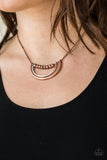 Paparazzi "Artificial Arches" Copper Necklace & Earring Set Paparazzi Jewelry