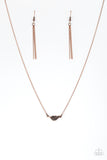 Paparazzi "In-Flight Fashion" Copper  Necklace & Earring Set Paparazzi Jewelry