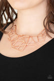 Paparazzi "World Shattering" Copper Necklace & Earring Set Paparazzi Jewelry