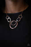 Paparazzi VINTAGE VAULT "Progressively Vogue" Copper Necklace & Earring Set Paparazzi Jewelry