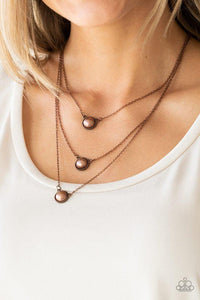 Paparazzi "A Love For Luster" Copper Necklace & Earring Set Paparazzi Jewelry