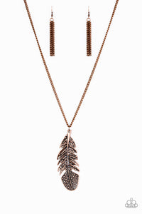 Paparazzi VINTAGE VAULT "Free Bird" Copper Necklace & Earring Set Paparazzi Jewelry