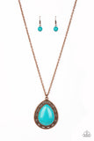 Paparazzi VINTAGE VAULT "Full Frontier" Copper Necklace & Earring Set Paparazzi Jewelry