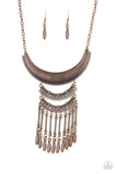 Paparazzi "Eastern Empress" Copper Necklace & Earring Set Paparazzi Jewelry