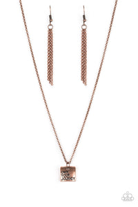 Paparazzi "Own Your Journey" Copper Necklace & Earring Set Paparazzi Jewelry