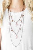 Paparazzi VINTAGE VAULT "Bravo Bravado" Copper Necklace & Earring Set Paparazzi Jewelry