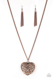 Paparazzi "Victorian Virtue" Copper Necklace & Earring Set Paparazzi Jewelry