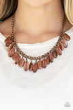 Paparazzi VINTAGE VAULT "Fringe Fabulous" Copper Necklace & Earring Set Paparazzi Jewelry