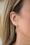 Paparazzi "Very Low Key" Gold Necklace & Earring Set Paparazzi Jewelry
