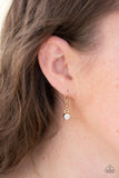 Paparazzi "Key Figure" Gold Necklace & Earring Set Paparazzi Jewelry
