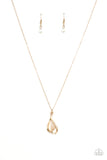 Paparazzi "Tell Me a Love Story" Gold Necklace & Earring Set Paparazzi Jewelry