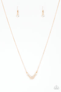 Paparazzi "Classically Classic" Gold Necklace & Earring Set Paparazzi Jewelry