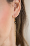 Paparazzi "In-Flight Fashion" Gold Necklace & Earring Set Paparazzi Jewelry