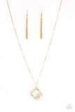 Paparazzi "Pandoras Box" Gold Necklace & Earring Set Paparazzi Jewelry