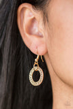 Paparazzi VINTAGE VAULT "Treasure Tease" Gold Necklace & Earring Set Paparazzi Jewelry