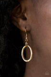 Paparazzi VINTAGE VAULT "Boldly Bronx" Gold Necklace & Earring Set Paparazzi Jewelry