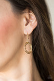 Paparazzi VINTAGE VAULT "Savagely She-Wolf" Gold Necklace & Earring Set Paparazzi Jewelry