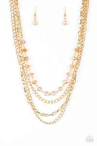 Paparazzi "Extravagant Elegance" Gold Necklace & Earring Set Paparazzi Jewelry