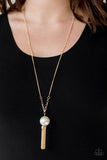 Paparazzi VINTAGE VAULT "Belle of the BALLROOM" Gold Necklace & Earring Set Paparazzi Jewelry