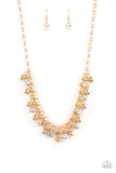 Paparazzi "Wall Street Winner" Gold Necklace & Earring Set Paparazzi Jewelry