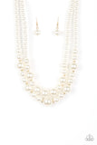 Paparazzi "The More The Modest" Gold Necklace & Earring Set Paparazzi Jewelry