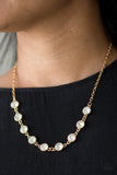 Paparazzi VINTAGE VAULT "Starlit Socials" Gold Necklace & Earring Set Paparazzi Jewelry