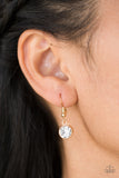 Paparazzi VINTAGE VAULT "Starlit Socials" Gold Necklace & Earring Set Paparazzi Jewelry