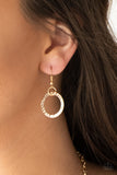 Paparazzi VINTAGE VAULT "Coast Coasting" Gold Necklace & Earring Set Paparazzi Jewelry