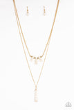 Paparazzi "Basic Groundwork" Gold Necklace & Earring Set Paparazzi Jewelry