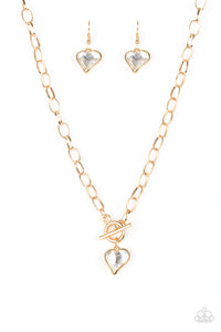 Paparazzi "Princeton Princess" Gold Necklace & Earring Set Paparazzi Jewelry