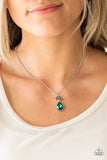 Paparazzi "Nice To Meet You" Green Necklace & Earring Set Paparazzi Jewelry