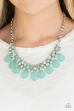 Paparazzi VINTAGE VAULT "Trending Tropicana" Green Necklace & Earring Set Paparazzi Jewelry